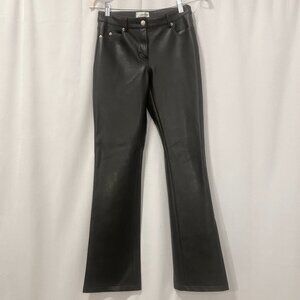 Vintage leather style slim bootcut pants size small